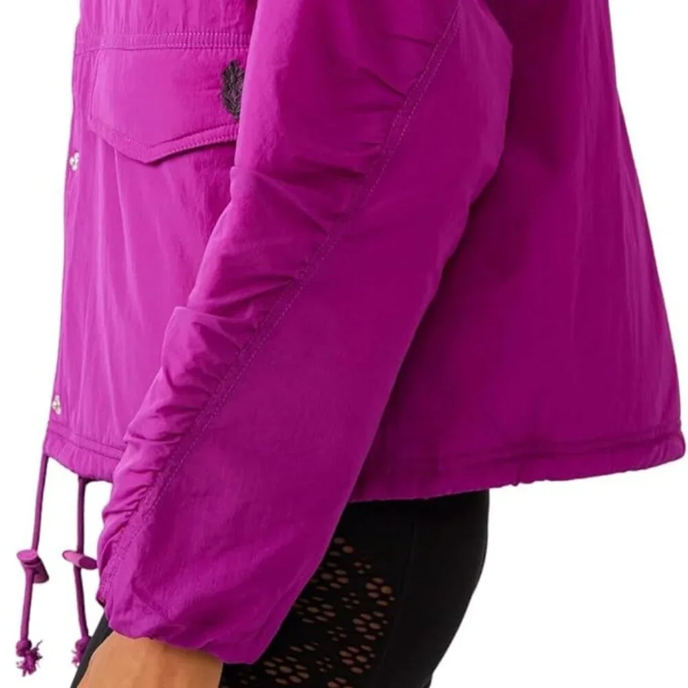 NWT Free People 🩷 Off The Bleachers Coaches Jacket - Picture 7 of 8